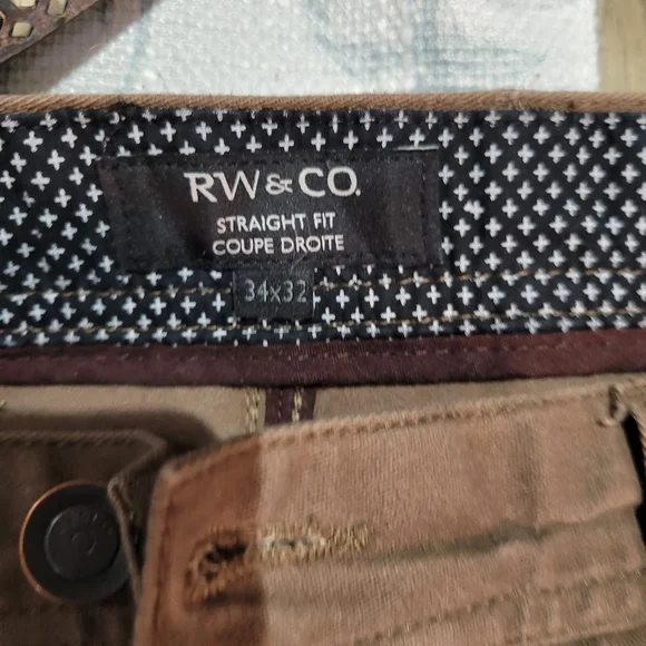 Brown flat front pants - Picture 3 of 3